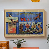 West Texas Vintage Postcard Print - Tejas Country Club
