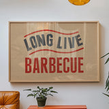 Long Live Barbecue Art Print - Tejas Country Club