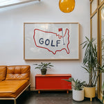Golf Poster USA Golf Print - Tejas Country Club