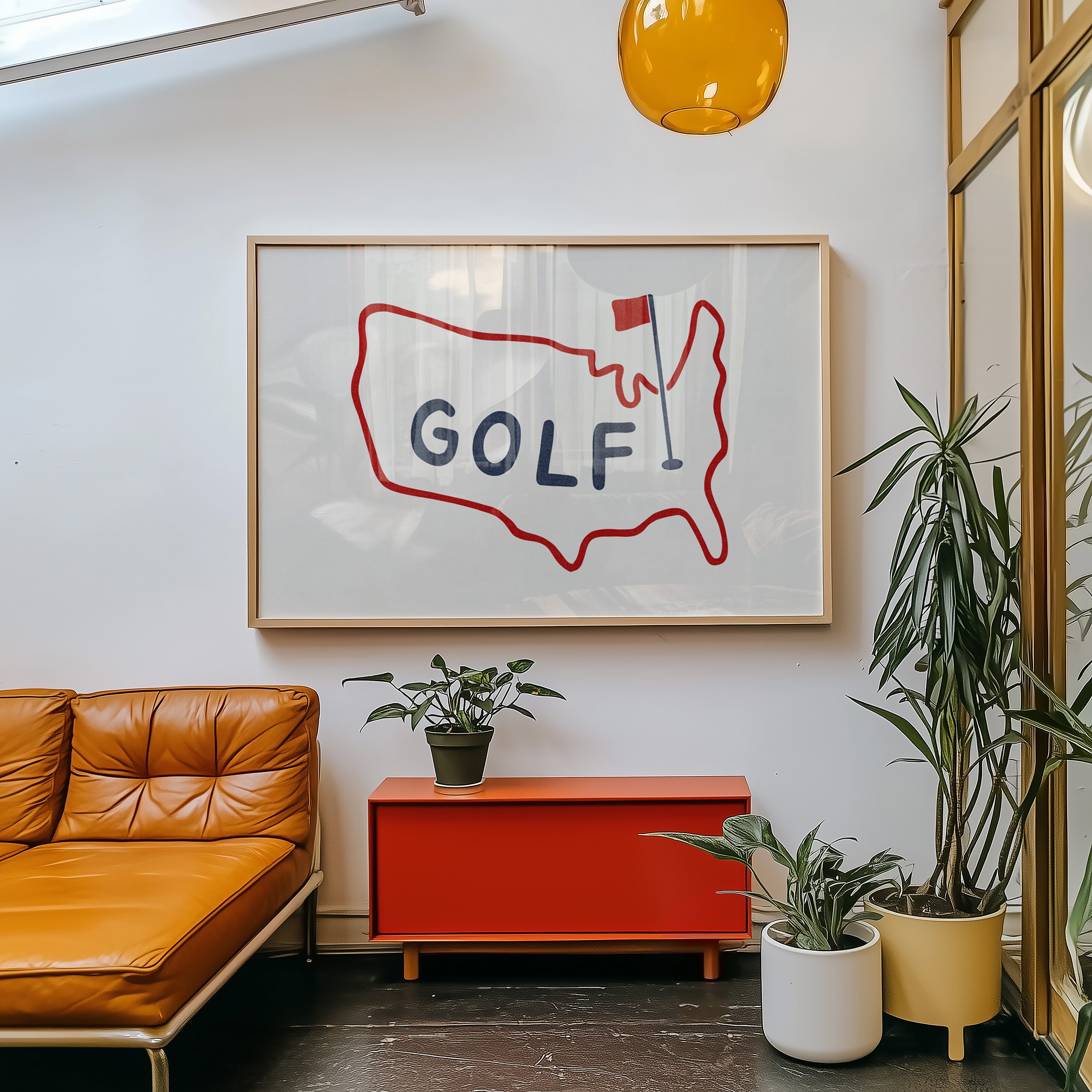 Golf Poster USA Golf Print - Tejas Country Club