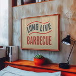 Long Live Barbecue Art Print - Tejas Country Club