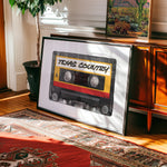 Texas Country Music Cassette Tape Art Print - Tejas Country Club