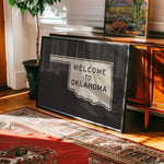 Welcome To Oklahoma Vintage Road Sign Art Print - Tejas Country Club