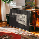 Welcome To Oklahoma Vintage Road Sign Art Print - Tejas Country Club