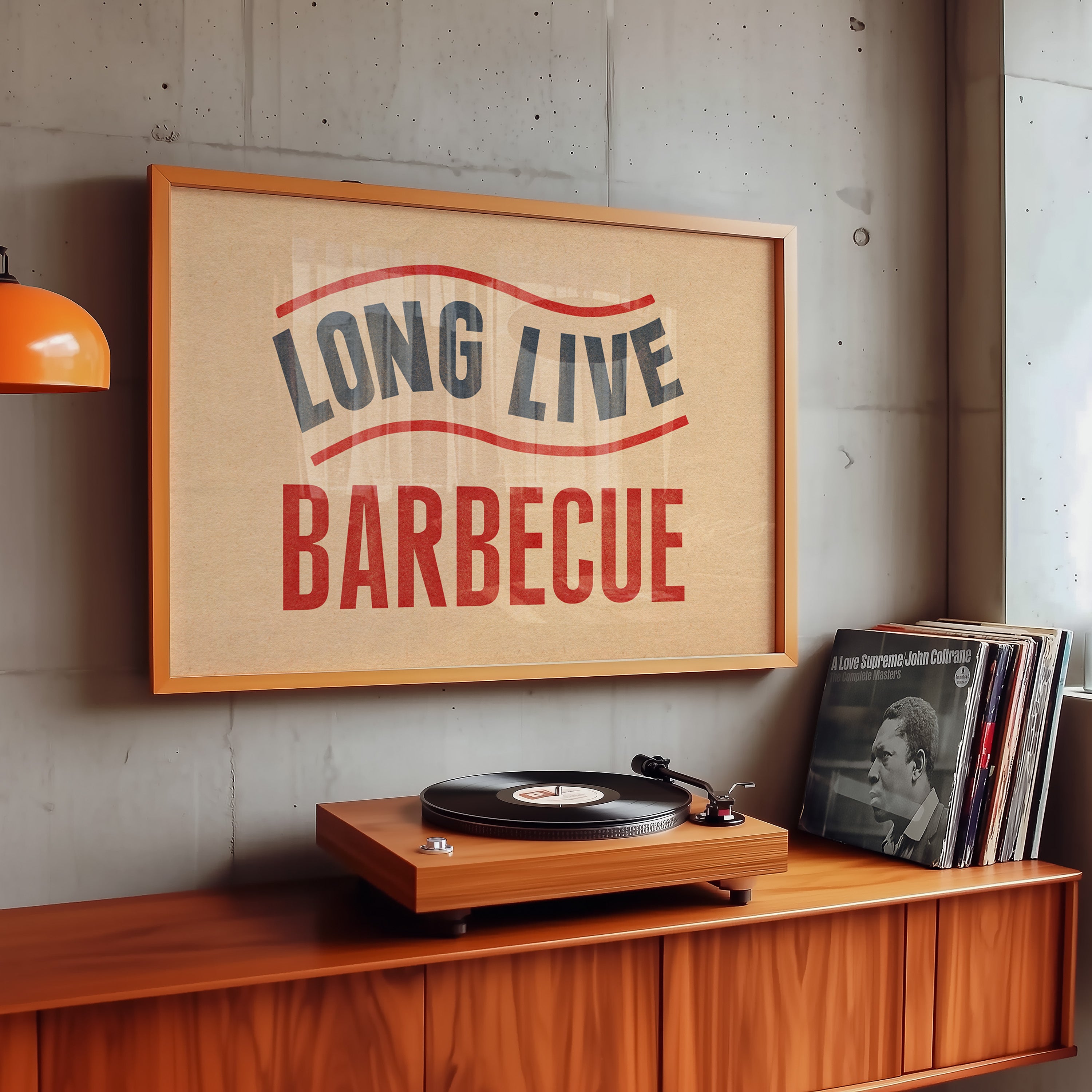 Long Live Barbecue Art Print - Tejas Country Club
