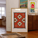 Southwestern Native Style Crosses Rug Art Print - Tejas Country Club