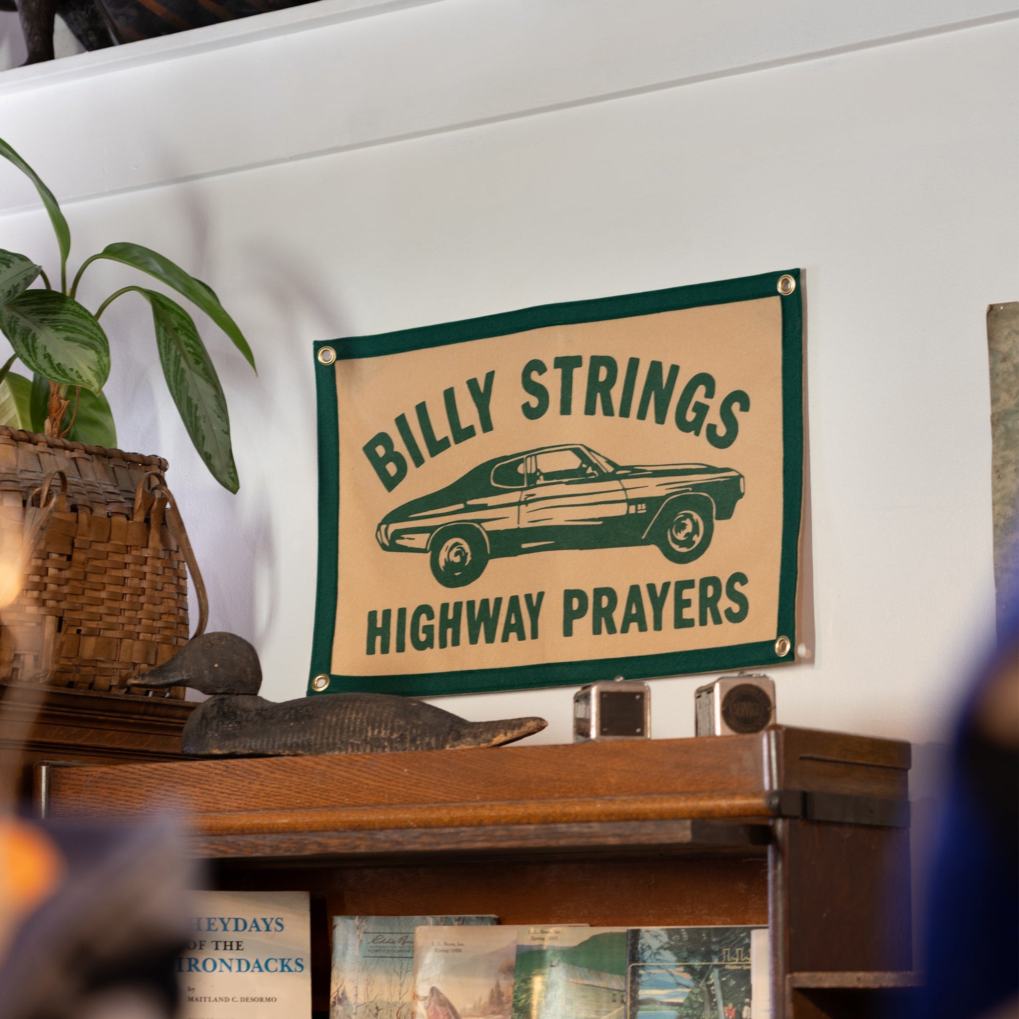 Highway Prayers Camp Flag • Billy Strings x Oxford Pennant - Tejas Country Club