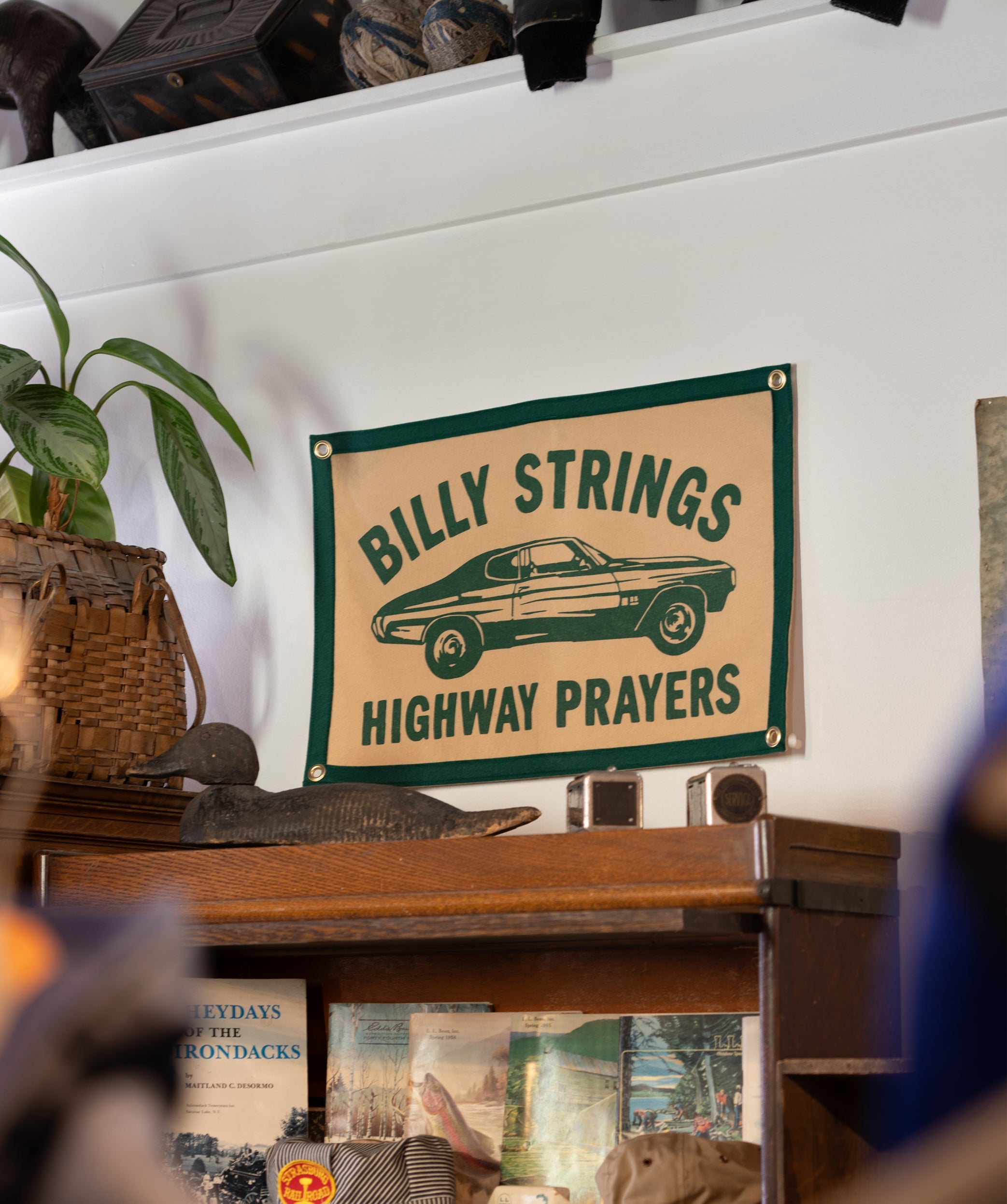Highway Prayers Camp Flag • Billy Strings x Oxford Pennant - Tejas Country Club