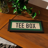 Framed Tee Box Golf Scroll Art - Tejas Country Club