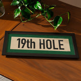Framed 19th Hole Golf Art Scroll Print - Tejas Country Club