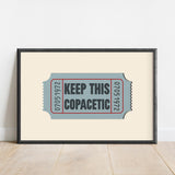 Keep This Copacetic Ticket Stub Art Print - Tejas Country Club