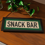 Framed Snack Bar Golf Art Scroll Print - Tejas Country Club