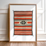 Southwestern Native Style Stripes Rug Art Print #1 - Tejas Country Club