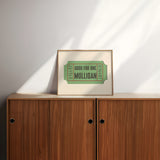 Good For One Mulligan Ticket Stub Art Print - Tejas Country Club