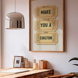 Make You A Chilton Lubbock Texas Cocktail Art Print - Tejas Country Club