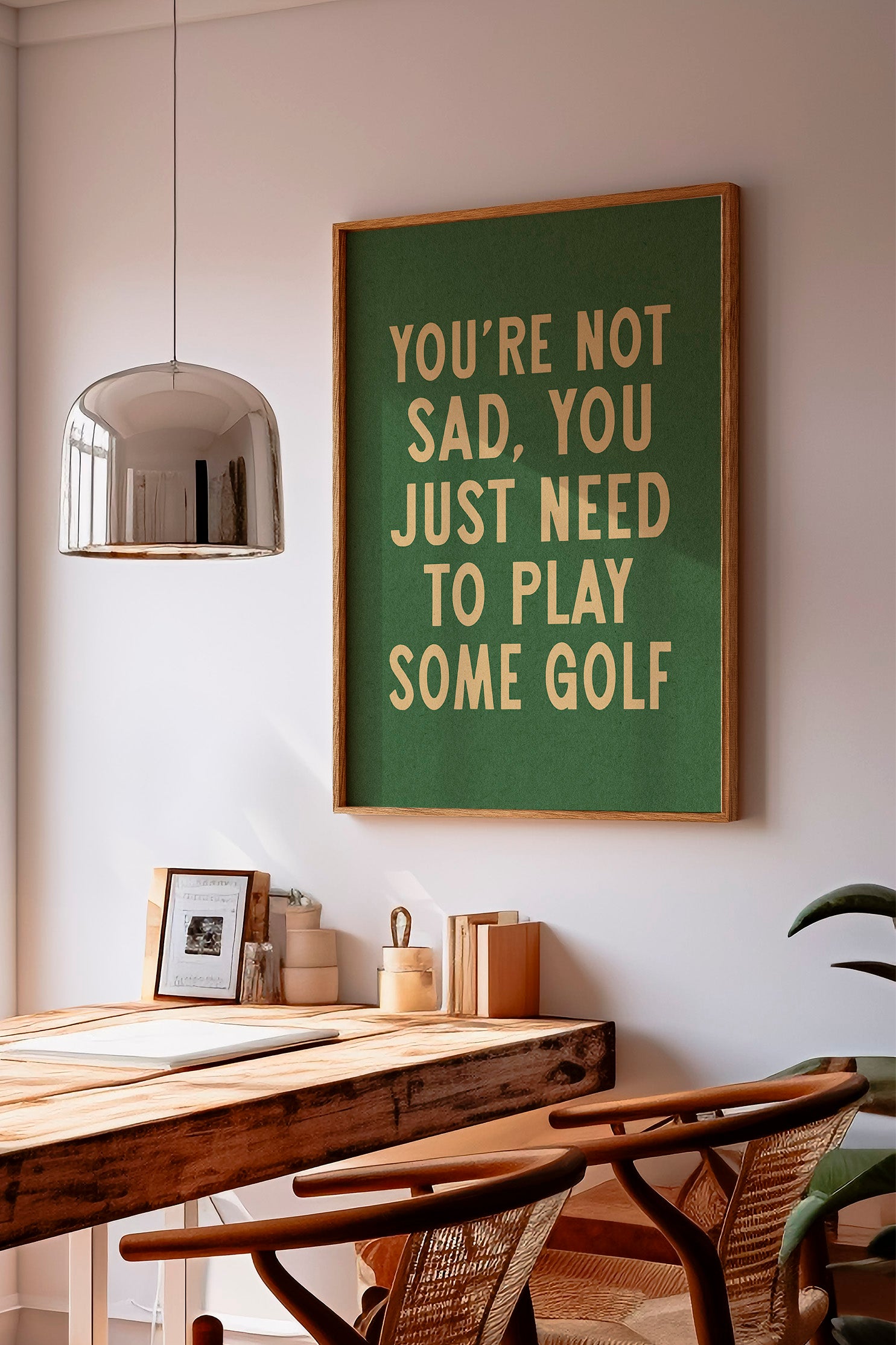 You're Not Sad You Just Need To Play Some Golf Home Decor Art Print Poster - Tejas Country Club