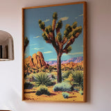 Joshua Tree Desert California Landscape Art Print - Tejas Country Club
