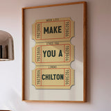 Make You A Chilton Lubbock Texas Cocktail Art Print - Tejas Country Club