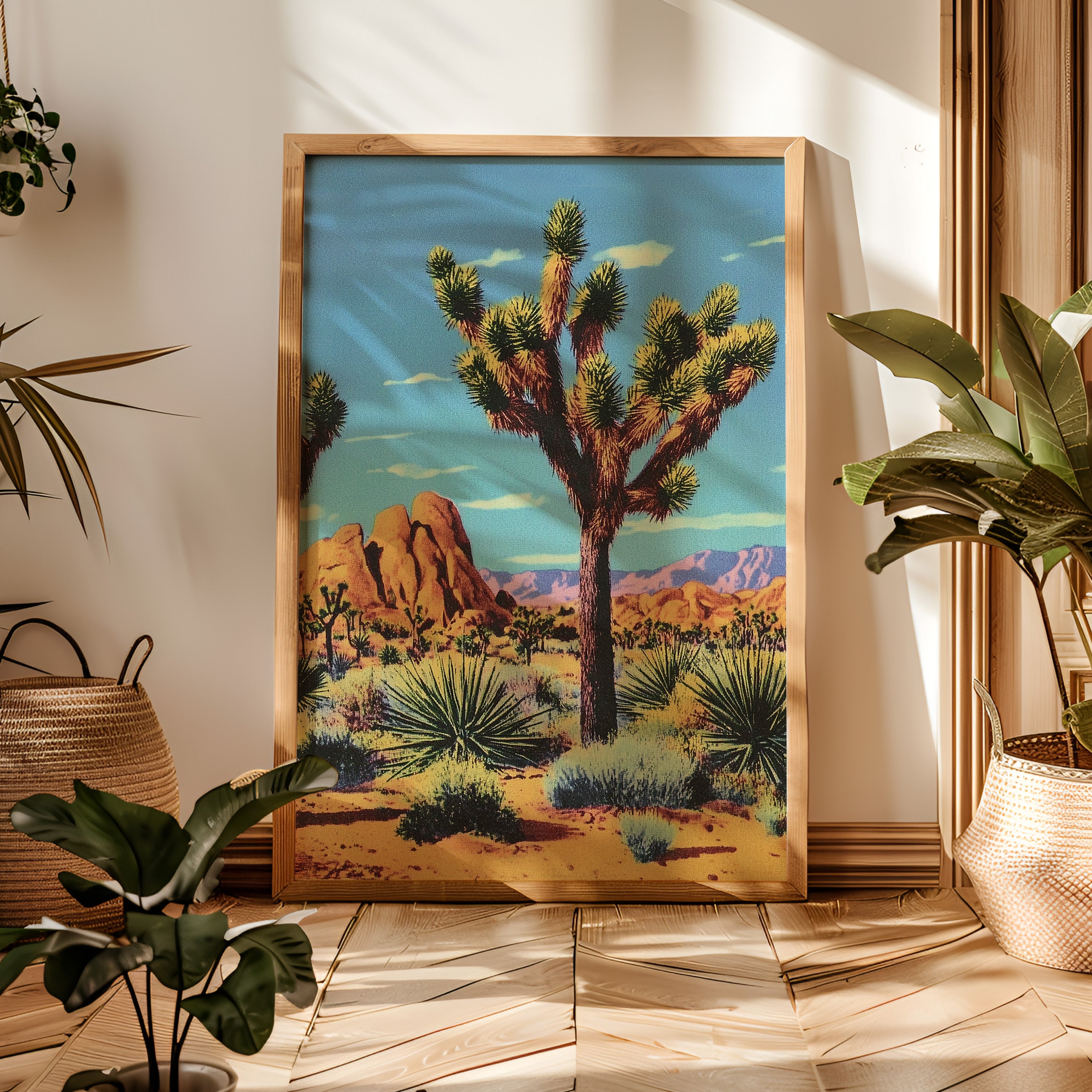 Joshua Tree Desert California Landscape Art Print - Tejas Country Club