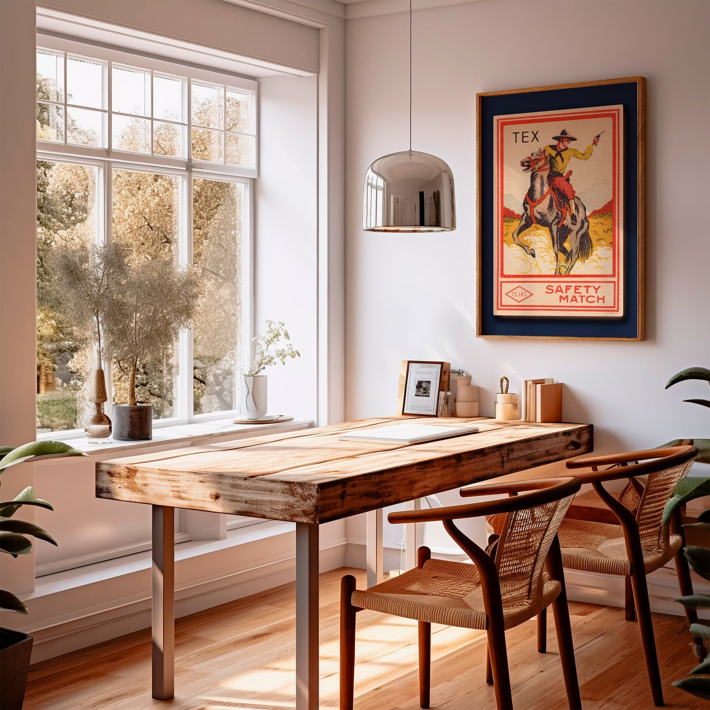 Tex Cowboy Vintage Matchbook Art Print