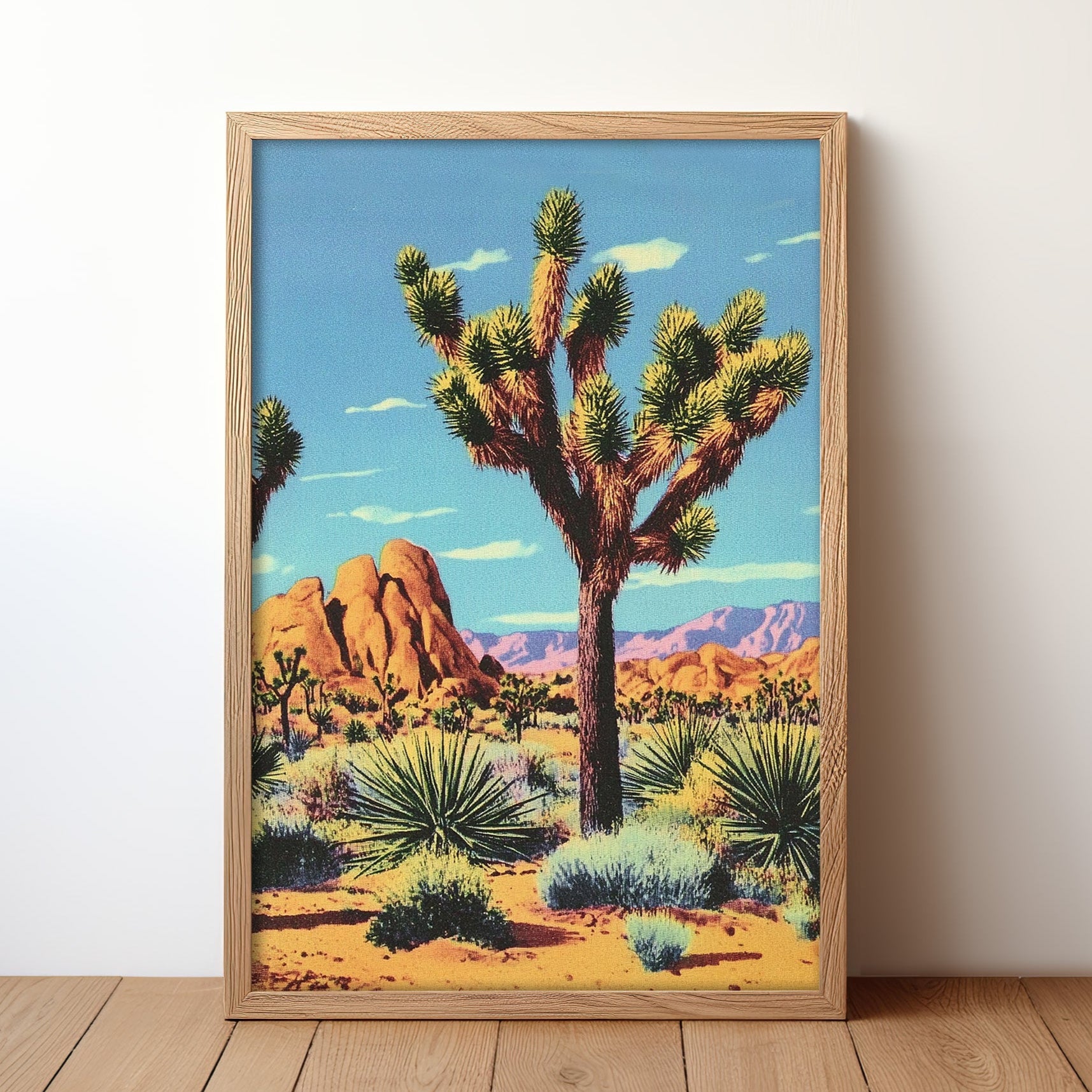 Joshua Tree Desert California Landscape Art Print - Tejas Country Club