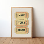 Make You A Chilton Lubbock Texas Cocktail Art Print - Tejas Country Club