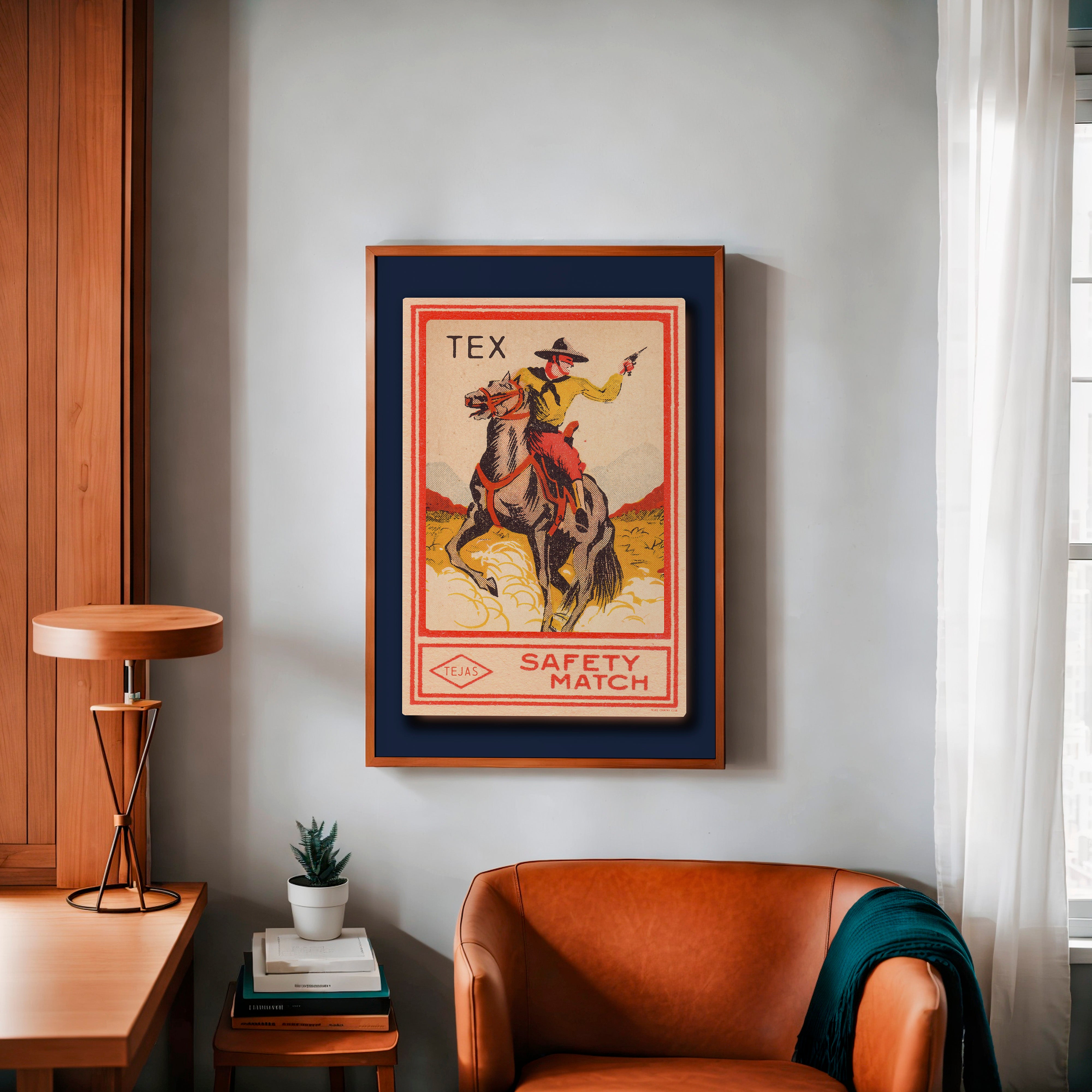 40sヴィンテージ 万年筆 MATADOR EXPRESS 974 14K EF Tex Cowboy Vintage Matchbook Art Print – Tejas Country Club