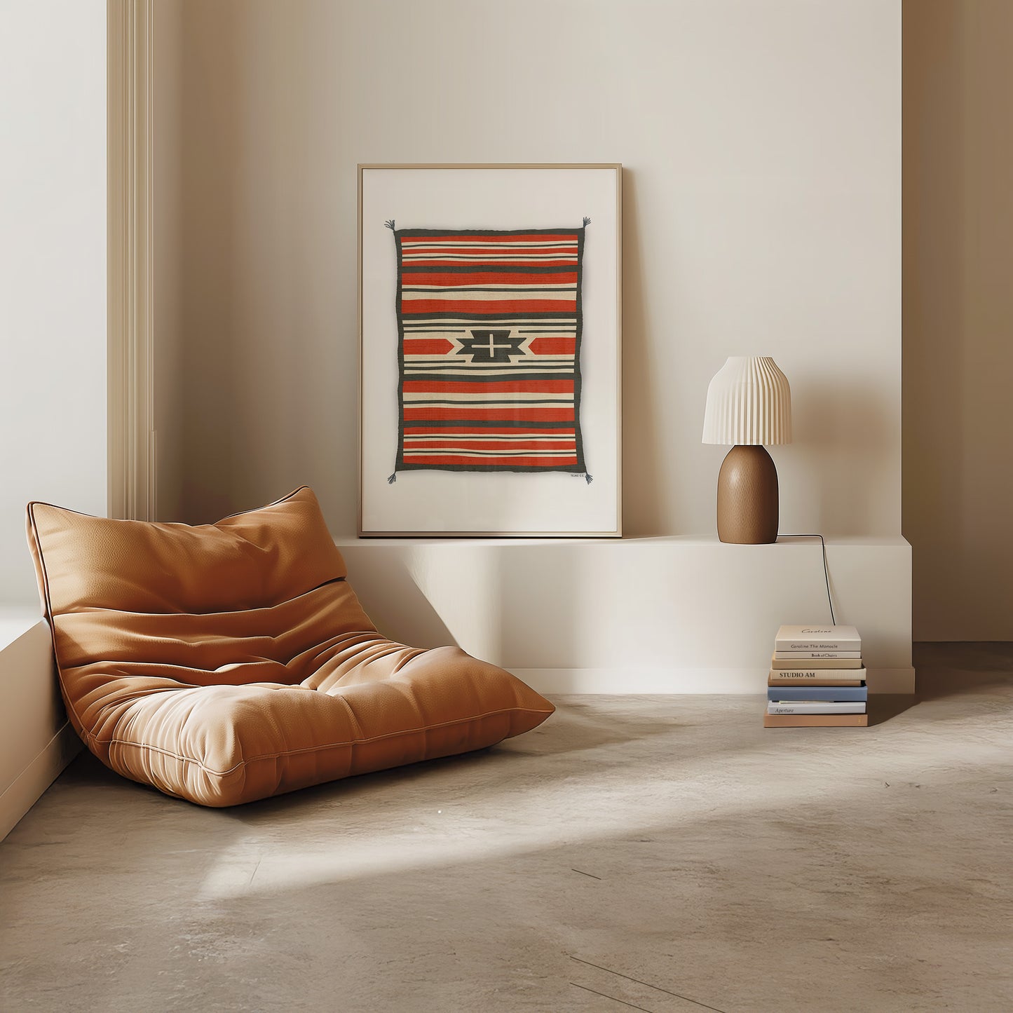 Southwestern Native Style Stripes Rug Art Print #1