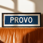 Framed Provo Navy Bus Scroll - Tejas Country Club