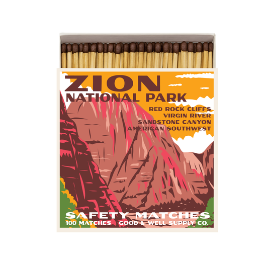 Zion Vintage National Park Cabin Matches - Tejas Country Club