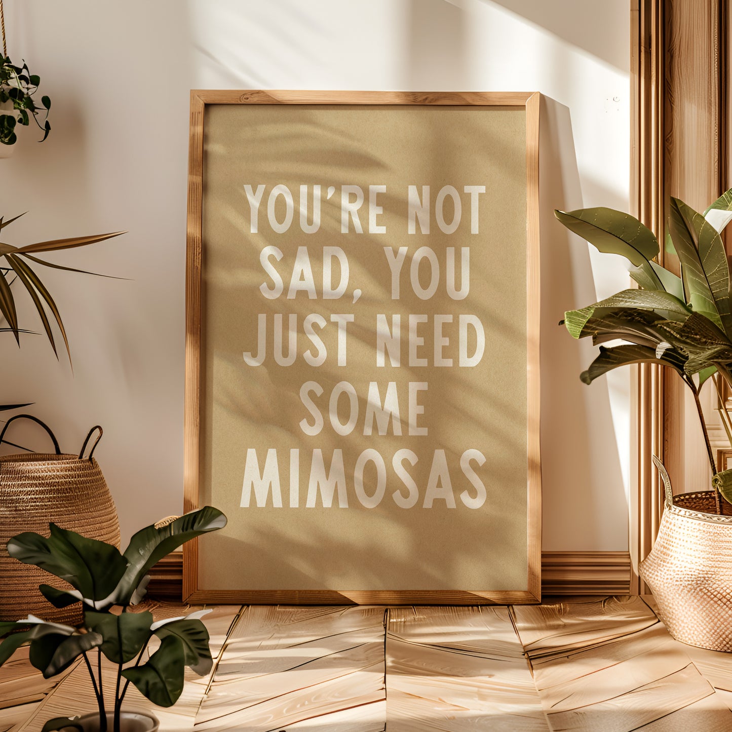 Mimosas Humor Wall Art Home Decor Art Print