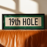 Framed 19th Hole Golf Art Scroll Print - Tejas Country Club