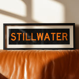 Framed Stillwater Orange Bus Scroll - Tejas Country Club