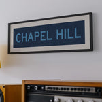 Framed Chapel Hill Blue Bus Scroll - Tejas Country Club