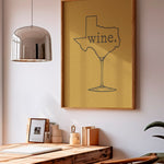 Texas Wine Chardonnay Art Print - Tejas Country Club