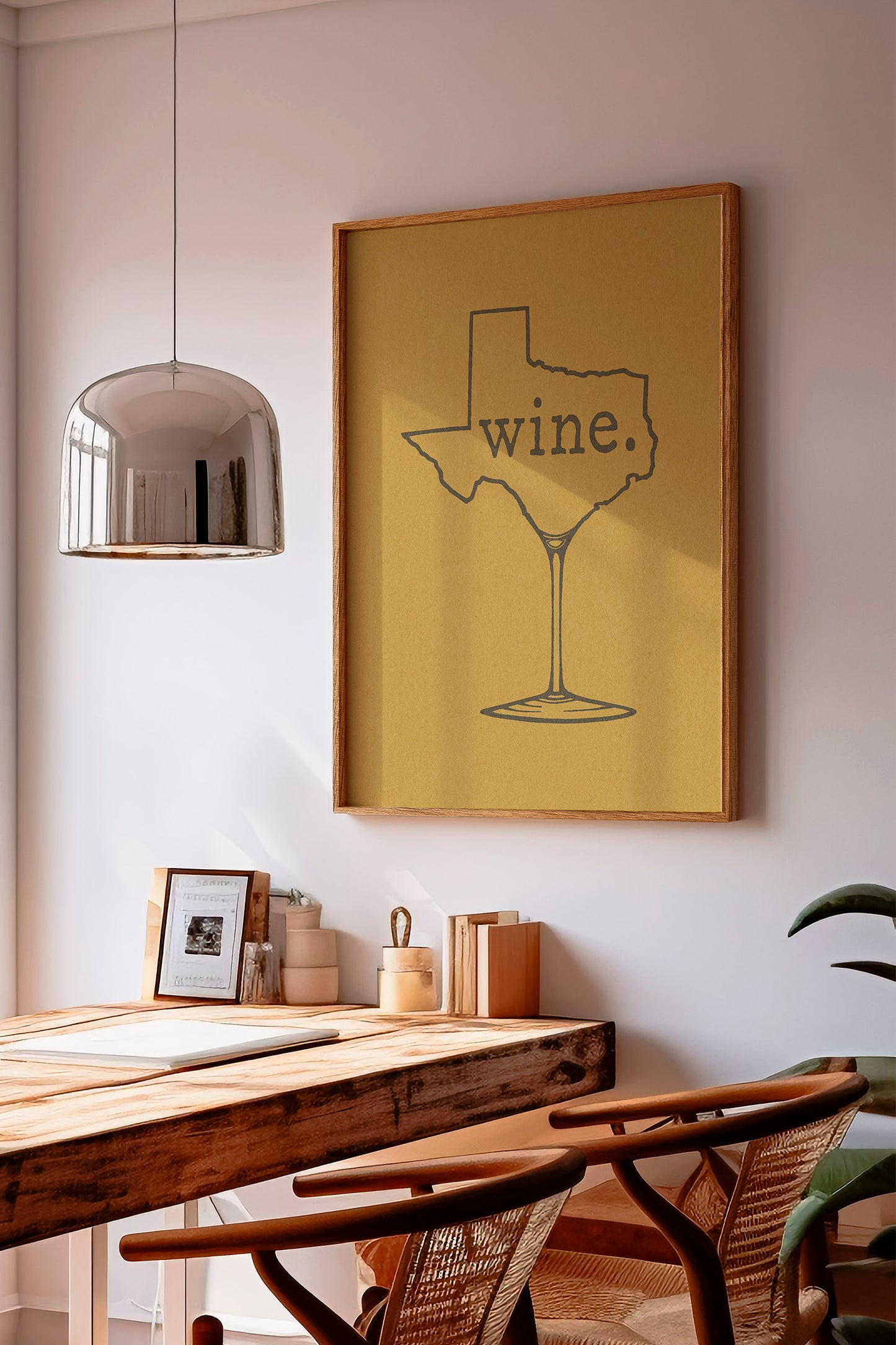 Texas Wine Chardonnay Art Print