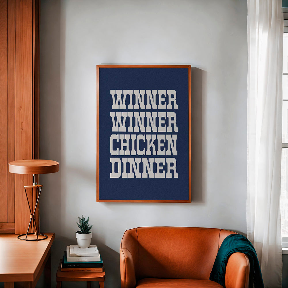 Winner Winner Chicken Dinner Art Print - Tejas Country Club