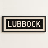 Framed Lubbock Bus Scroll Sign - Tejas Country Club