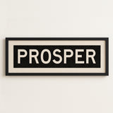 Framed Prosper Bus Scroll Sign