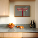 Dixieland Delight Highway Sign Art Print Crimson - Tejas Country Club