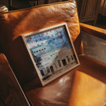 Gruene Hall Mixed Media Collage Art Print - Tejas Country Club