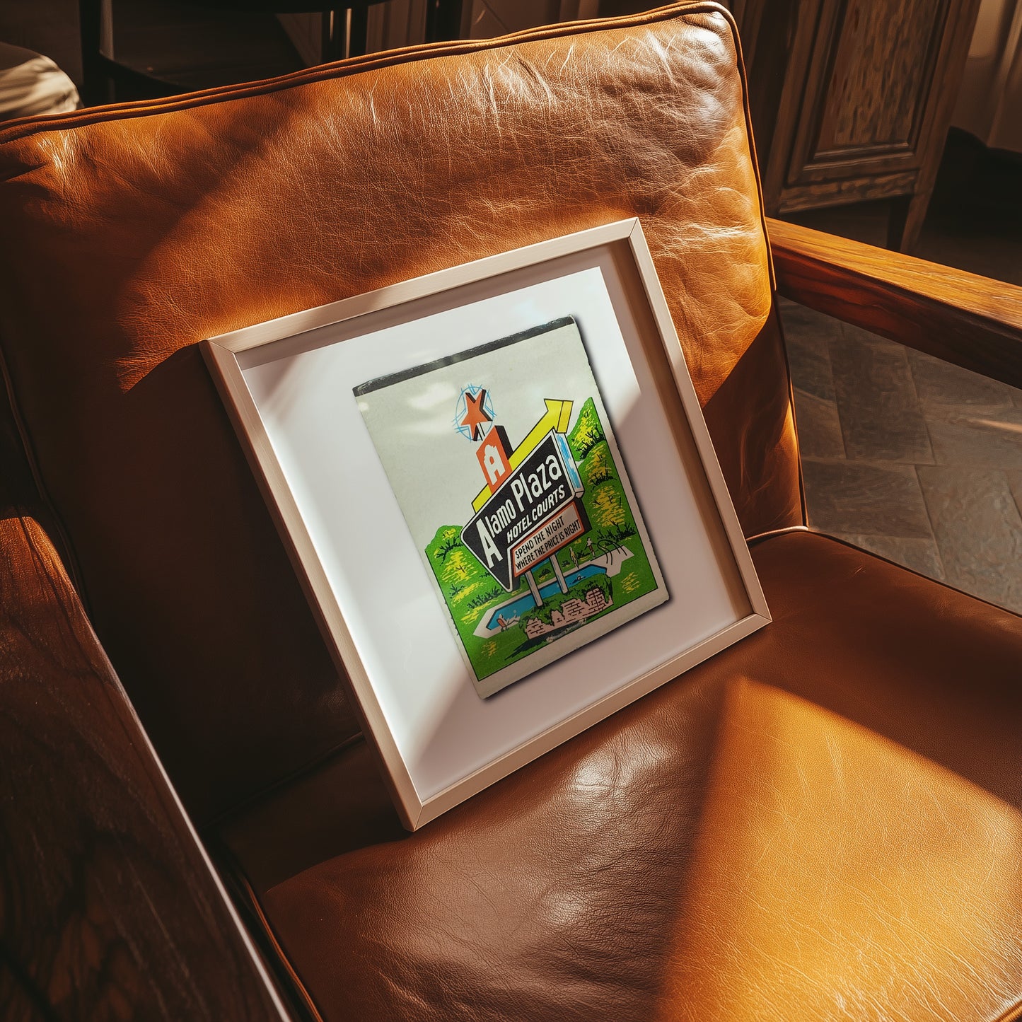 Alamo Plaza Dallas Texas Matchbook Photography Print