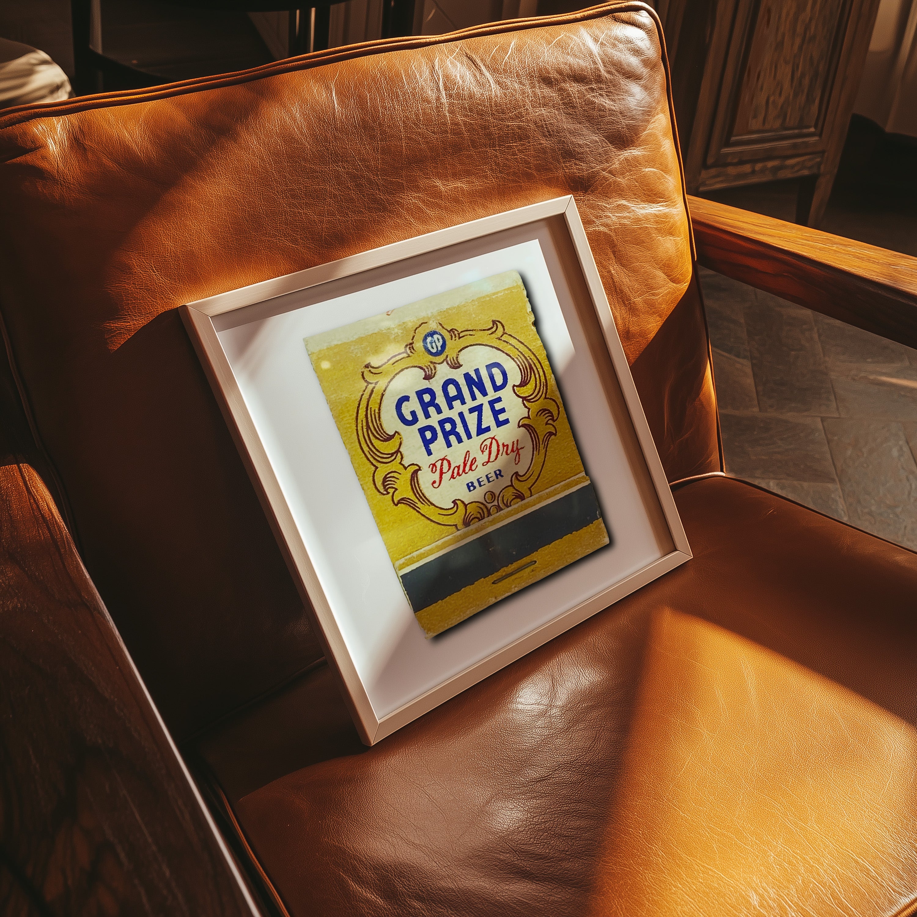 Grand Prize Beer Matchbook Photography Print - Tejas Country Club