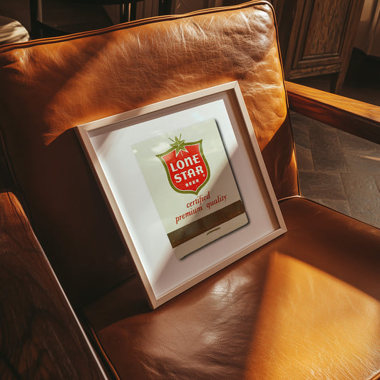 Lone Star Beer Matchbook Photography Print