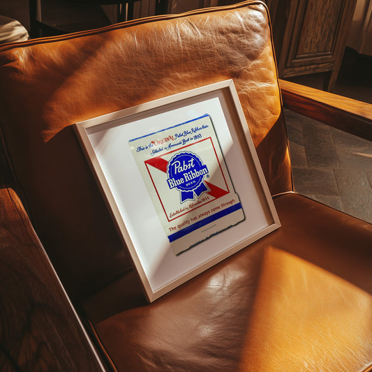 Pabst Blue Ribbon Beer Matchbook Photography Print