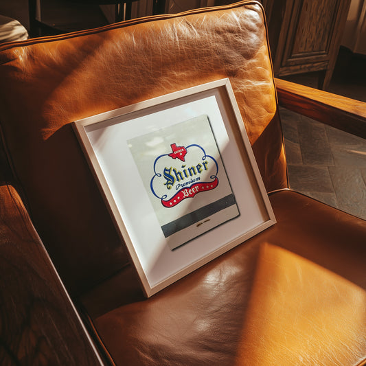 Shiner Premium Beer White Matchbook Photography Print