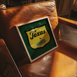 Texas Golf Shield Patch Art Print - Tejas Country Club