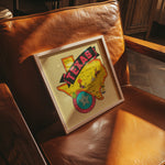 Vintage State of Texas Travel Map Decal Art Print - Tejas Country Club