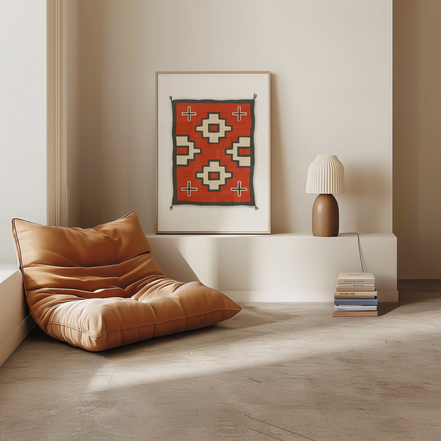 Southwestern Native Style Crosses Rug Art Print