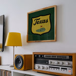 Texas Golf Shield Patch Art Print - Tejas Country Club